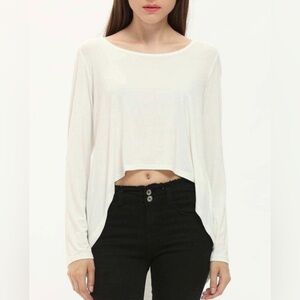 Chain Back Top, Color: White, Size: Medium